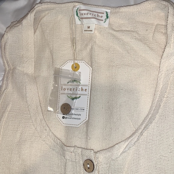 Vici Dolls Loveriche Jumpsuit Oatmeal - Picture 2 of 3